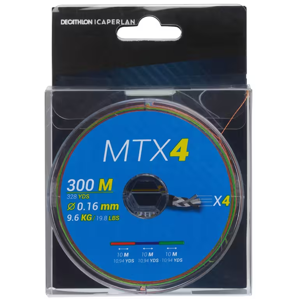 MTX4 300m Multicolour 4-Strand Sea Fishing Braid