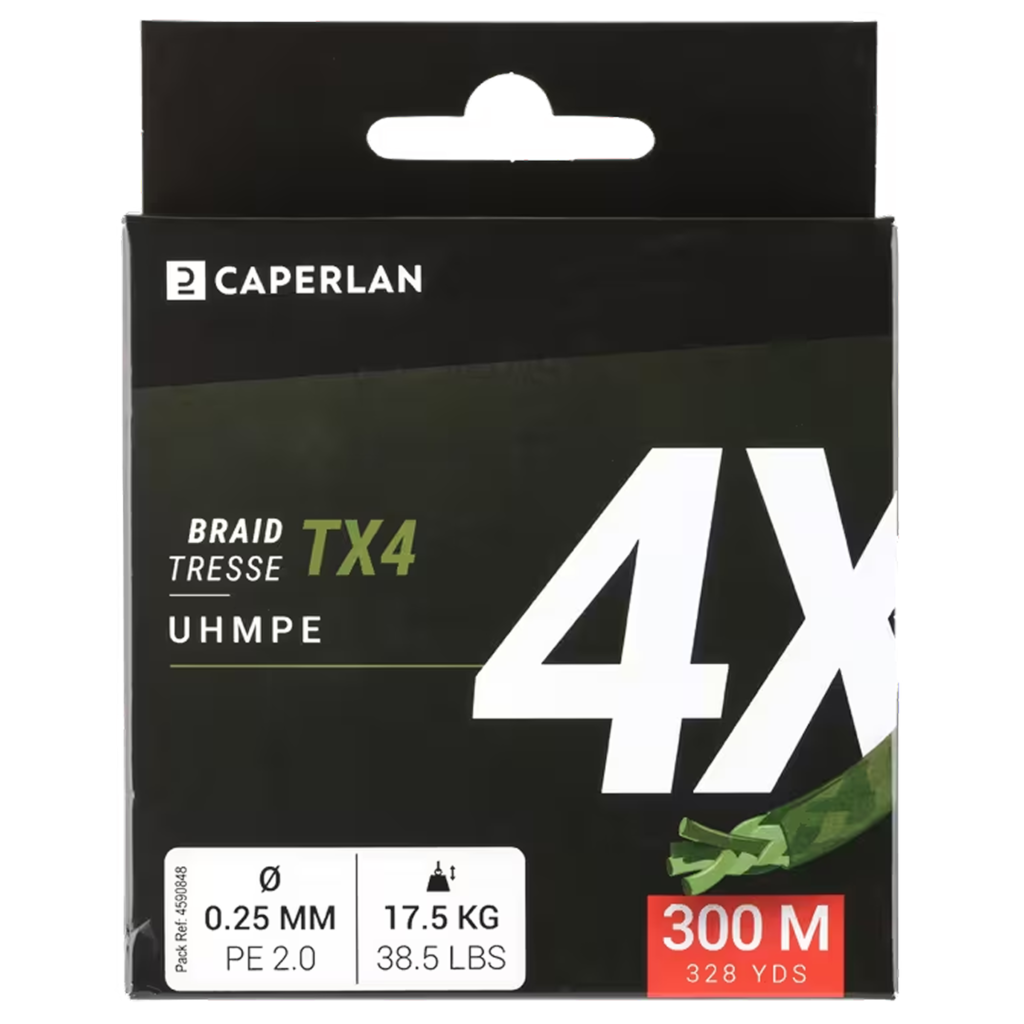 TX4 300m Khaki Braided Lure Fishing Line